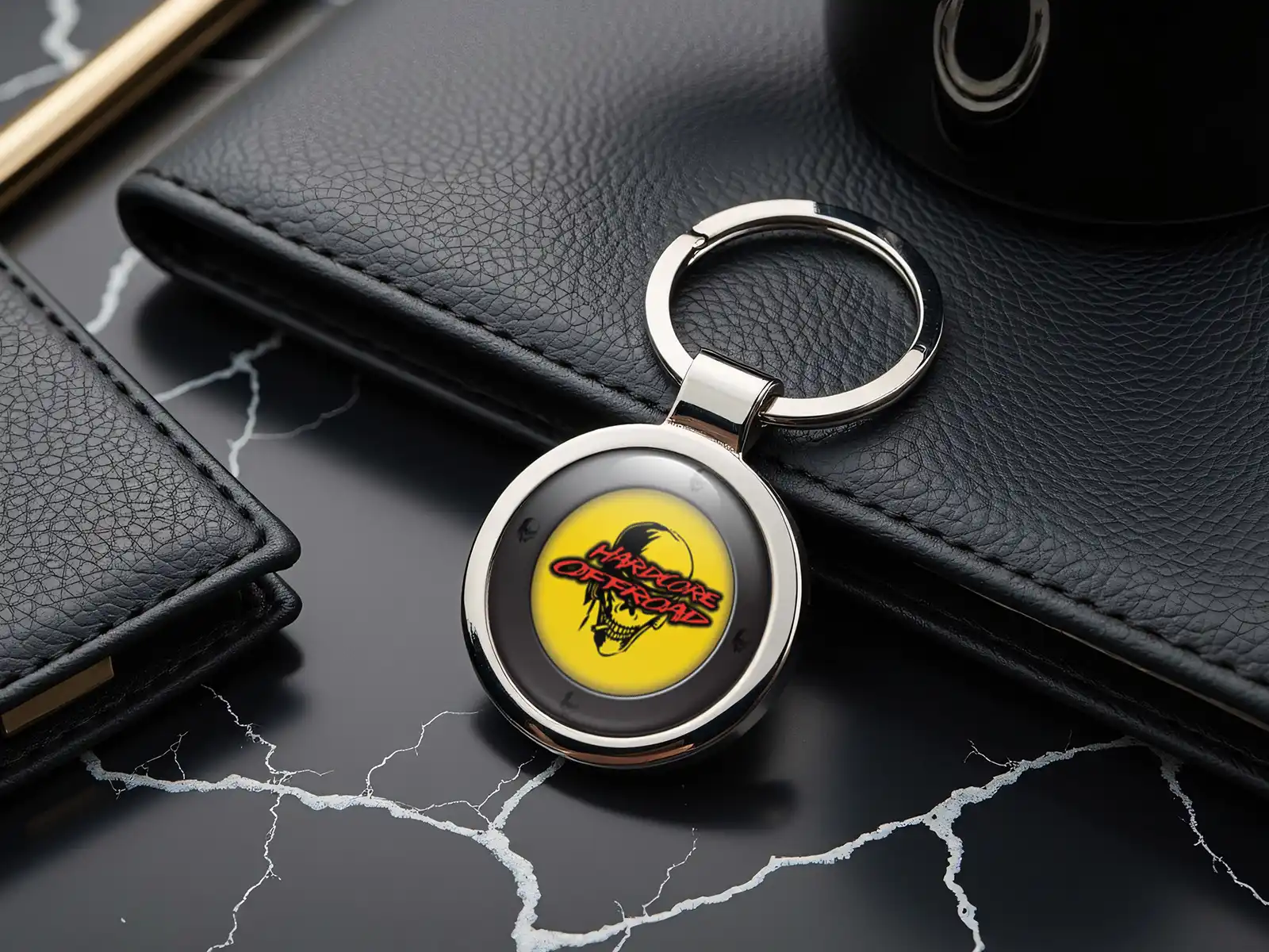 Car Keychain Racing Style Durable Alloy
